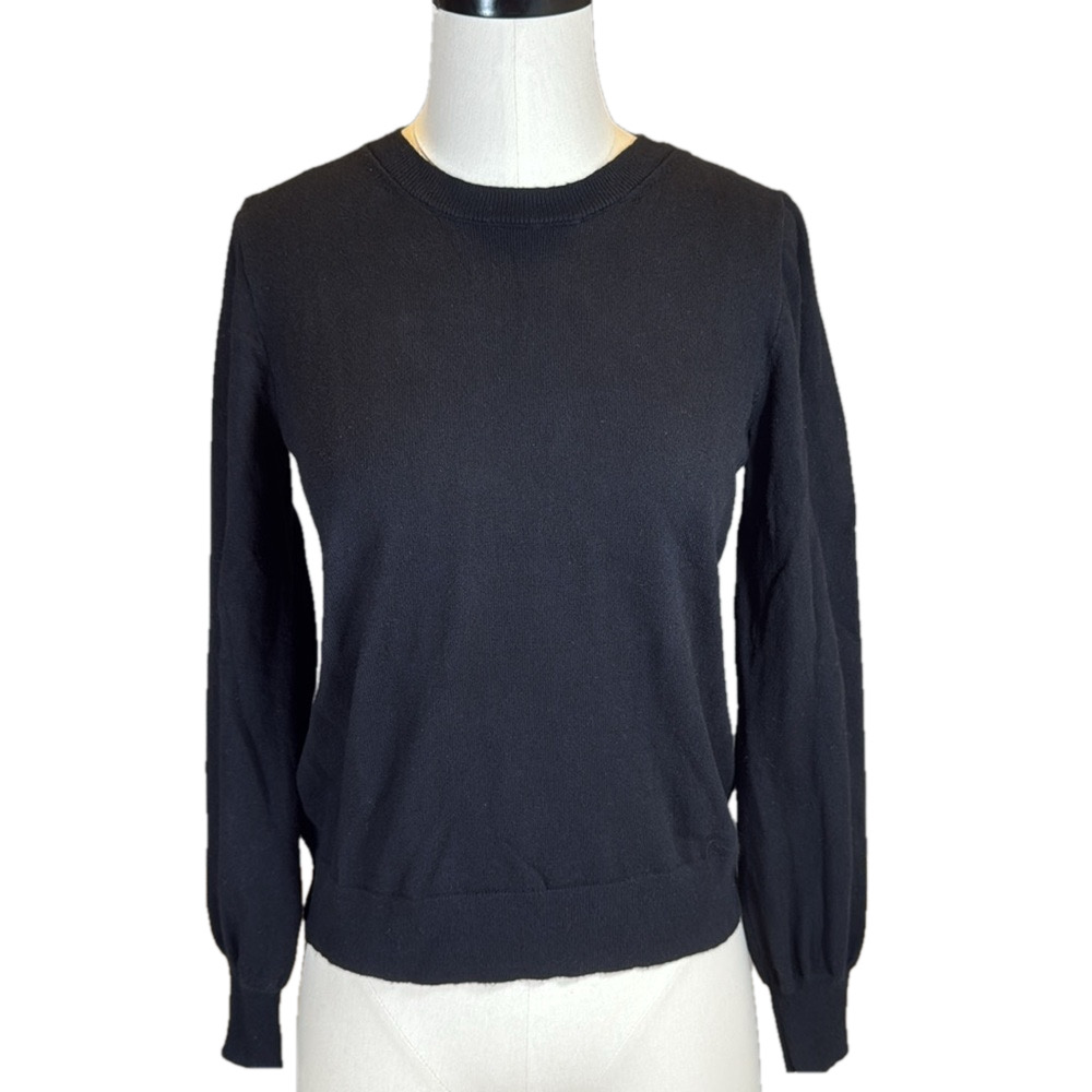 Cashmere Cotton Blend Crewneck Sweater XS